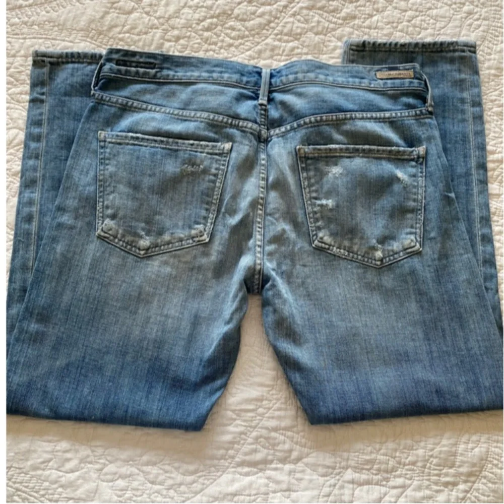 Citizens of Humanity "Emerson" distressed boyfriend jeans light wash denim SZ 29 - Picture 4 of 11